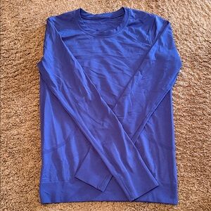 lululemon athletica Vibrant Blue Long Sleeve Tee
